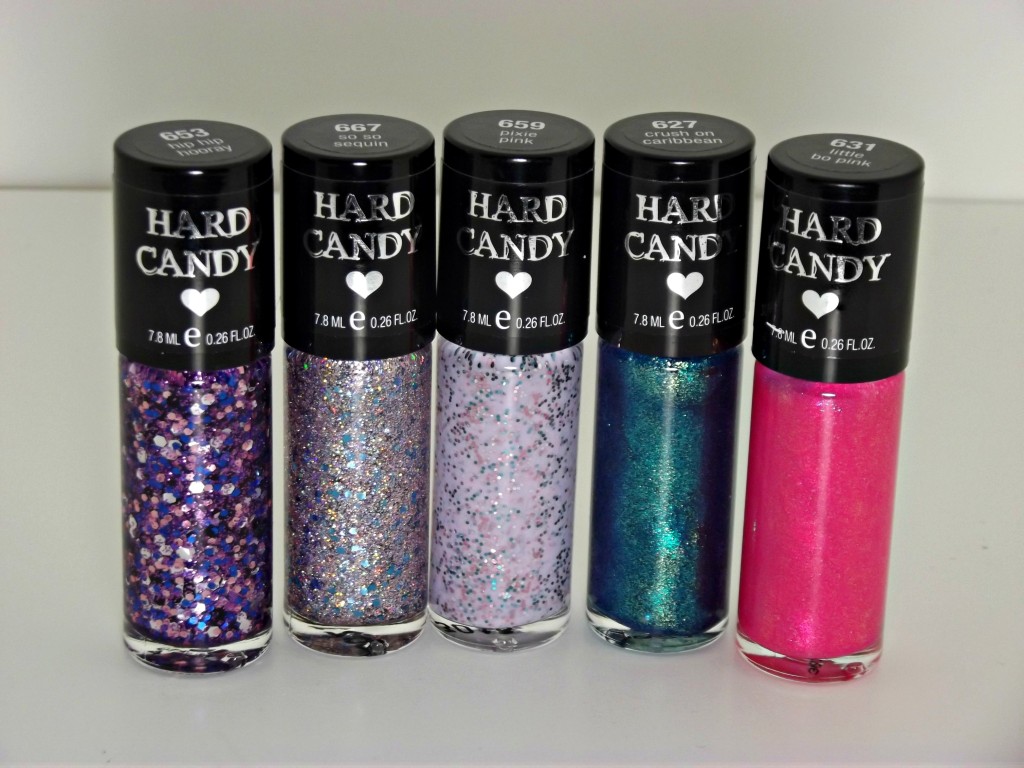 hard candy cube of color nail polish