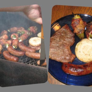 Bacon Wrapped Stuffed Jalapenos on Grill