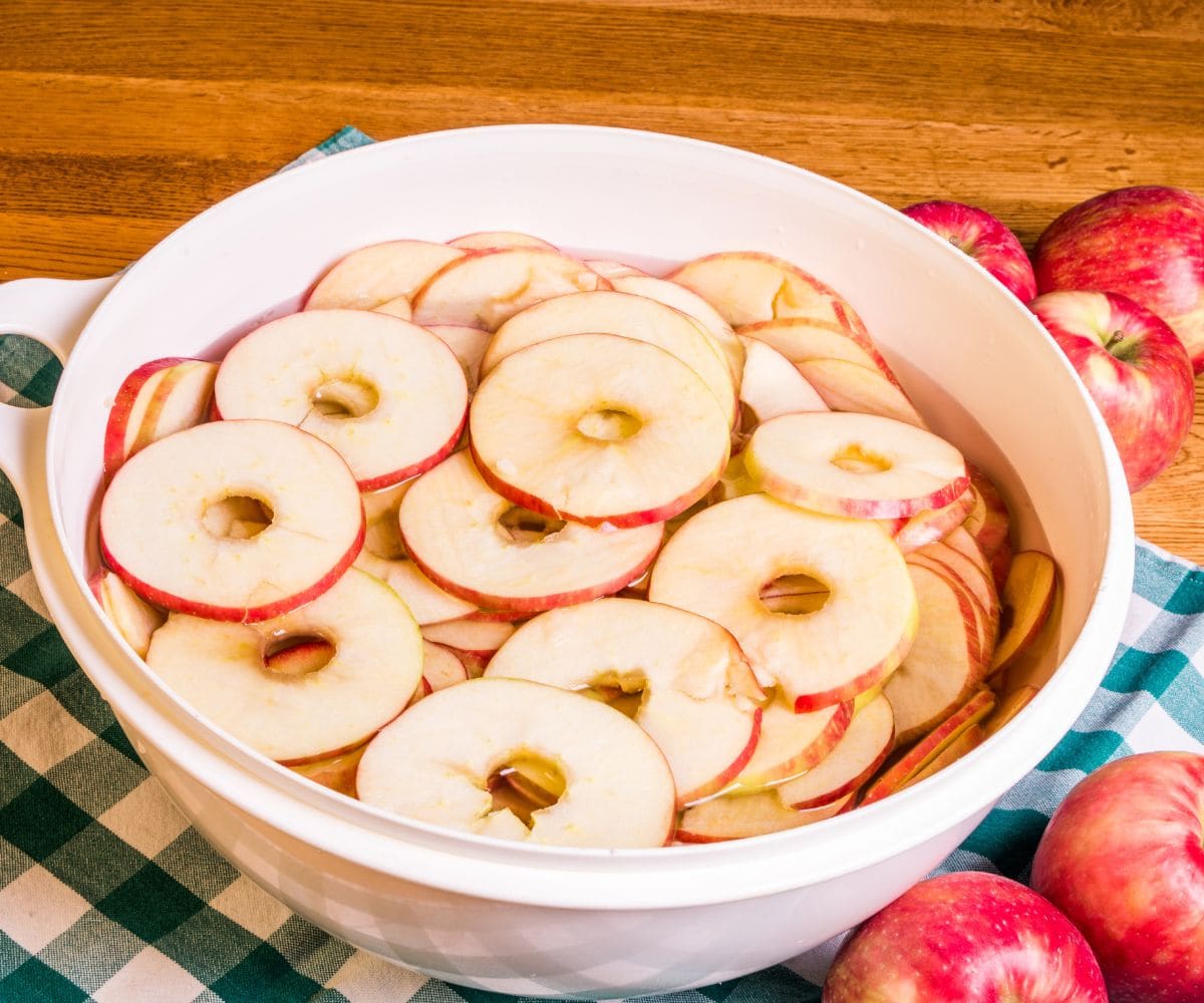 apples cut in rings
