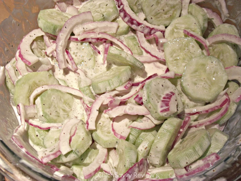 Creamy Cucumber and Onion Salad