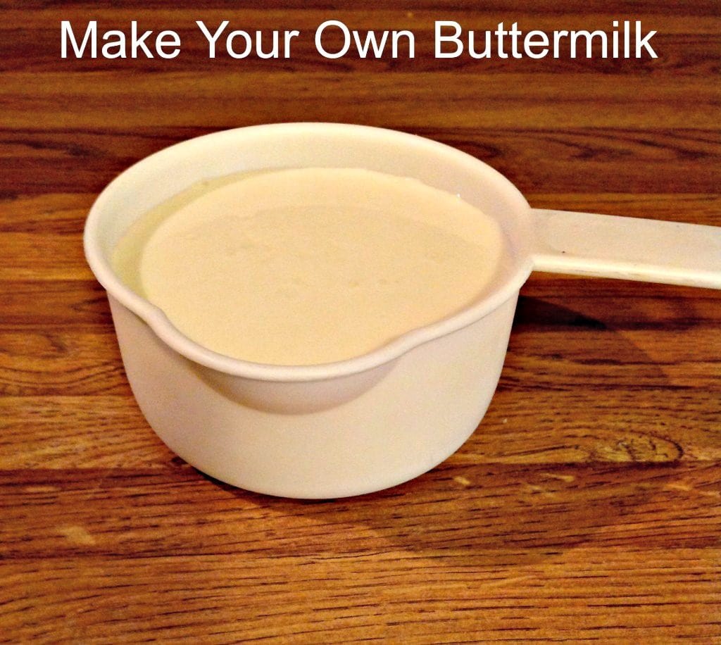Make your own buttermilk, using 2 ingredients!! Milk and Vinegar