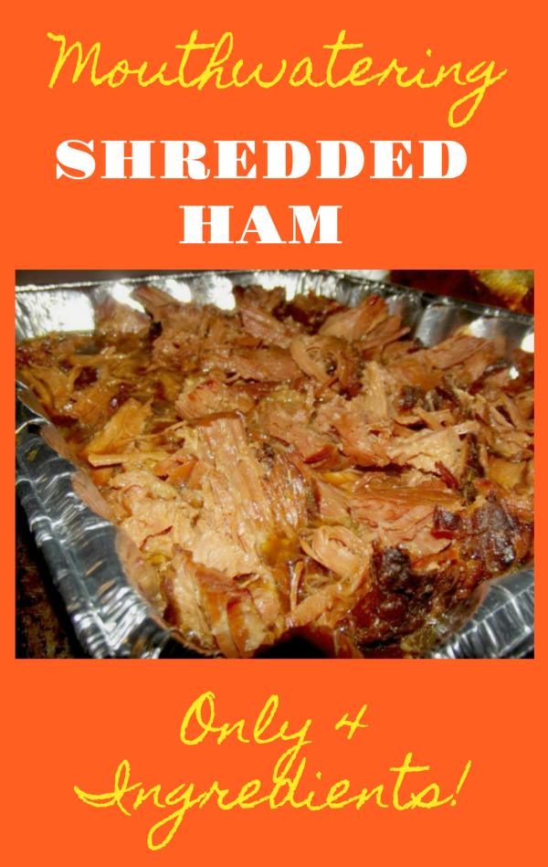 This mouthwatering Shredded Ham recipe uses only 4 ingredients!