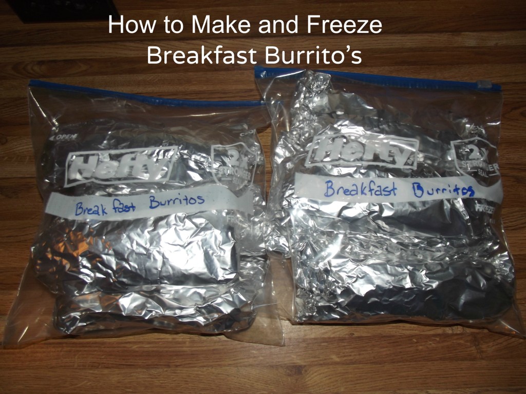 How to Make Breakfast Burritos and Freeze them