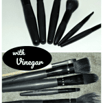 How to clean makeup brushes with vinegar