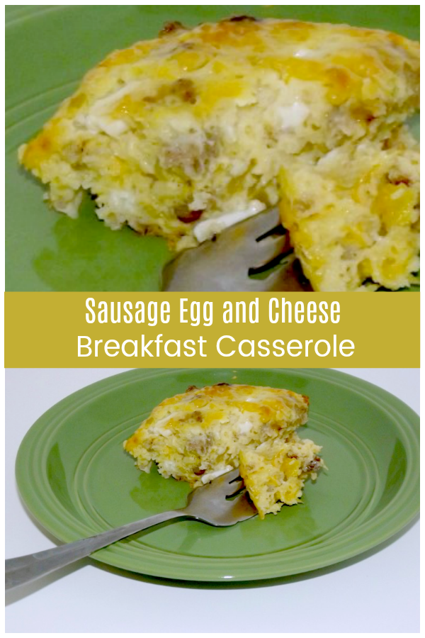 Sausage Egg and Cheese Breakfast Casserole