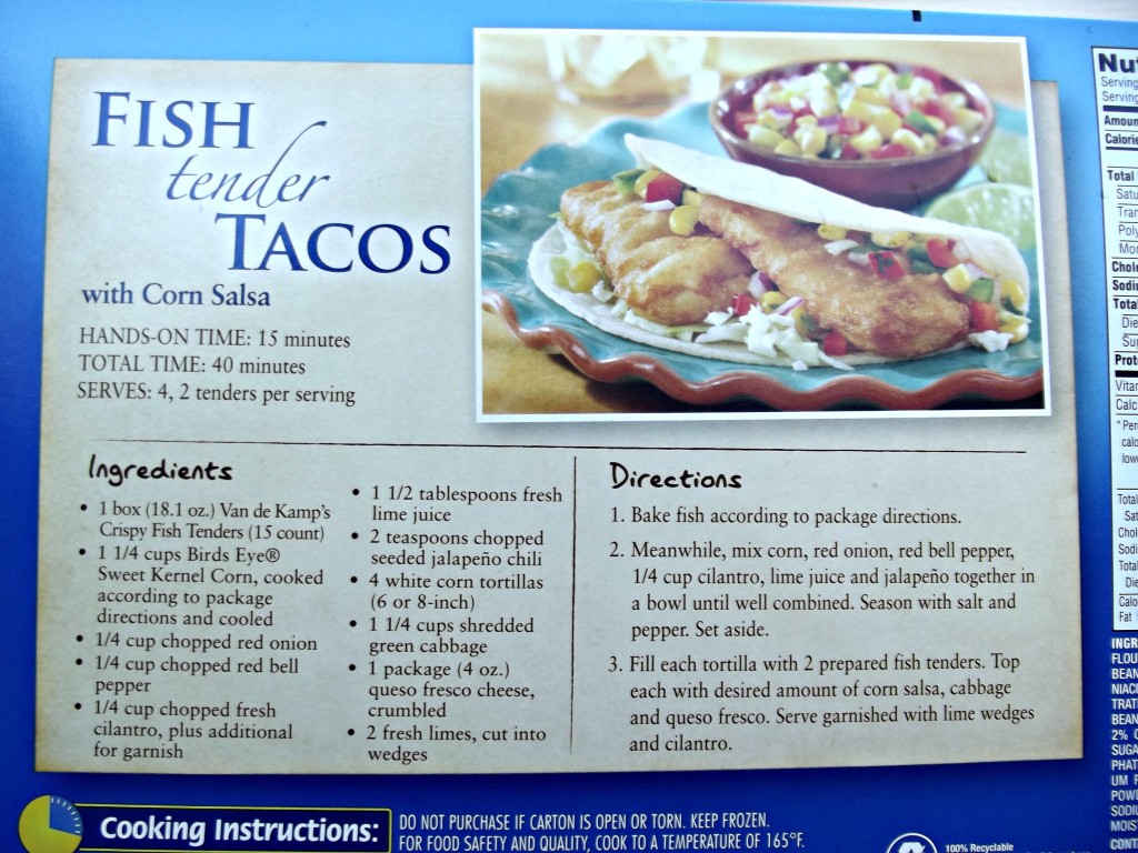 Fish Taco and Corn Salsa