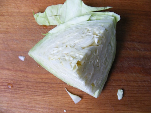cabbage quartered
