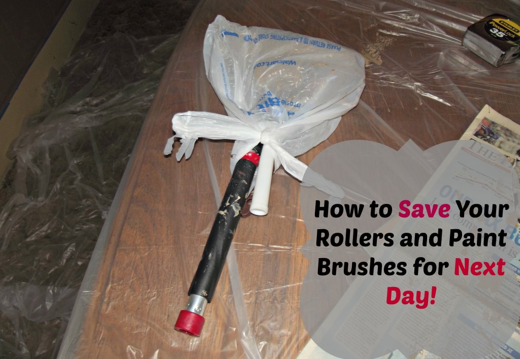 Reuse Paint Rollers and Brushes 