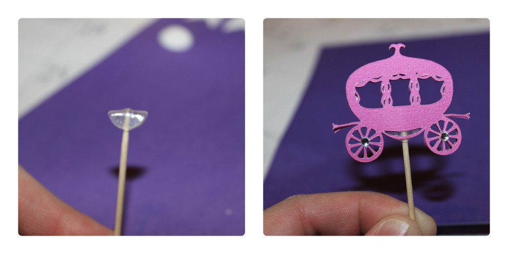 Princess Carriage Cupcake Toppers 