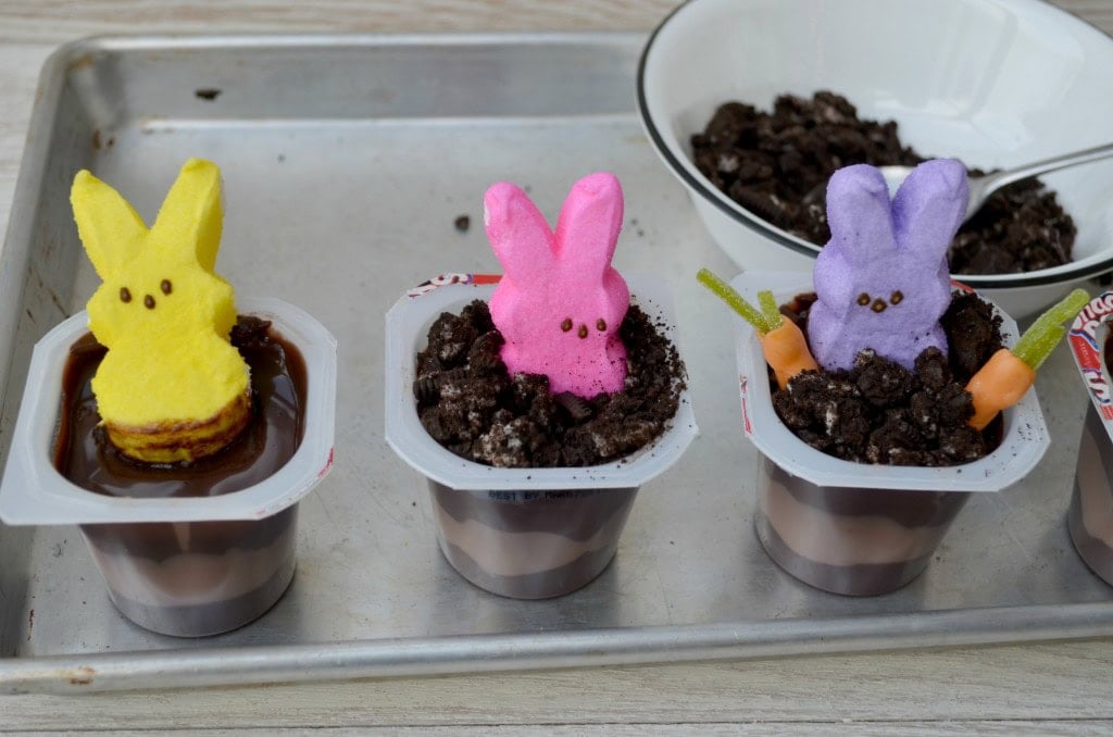 Oreo Peeps Bunny Pudding Cups Recipe