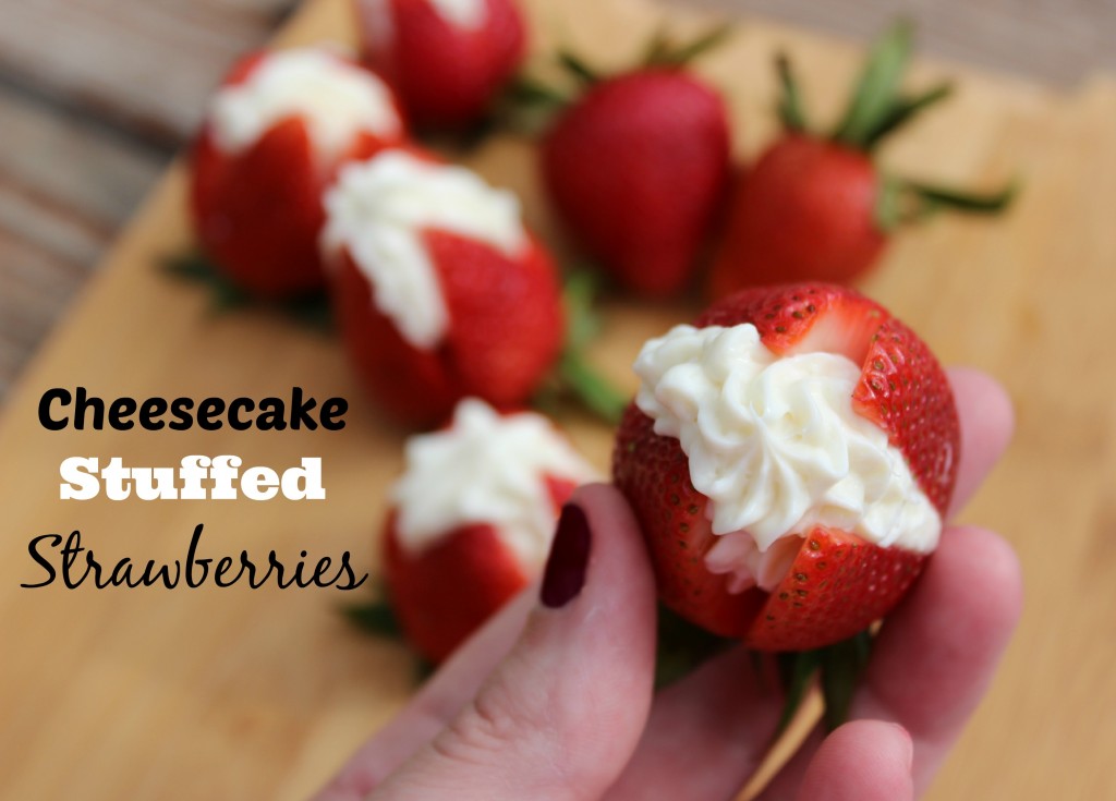 Easy Cheesecake Stuffed Strawberries