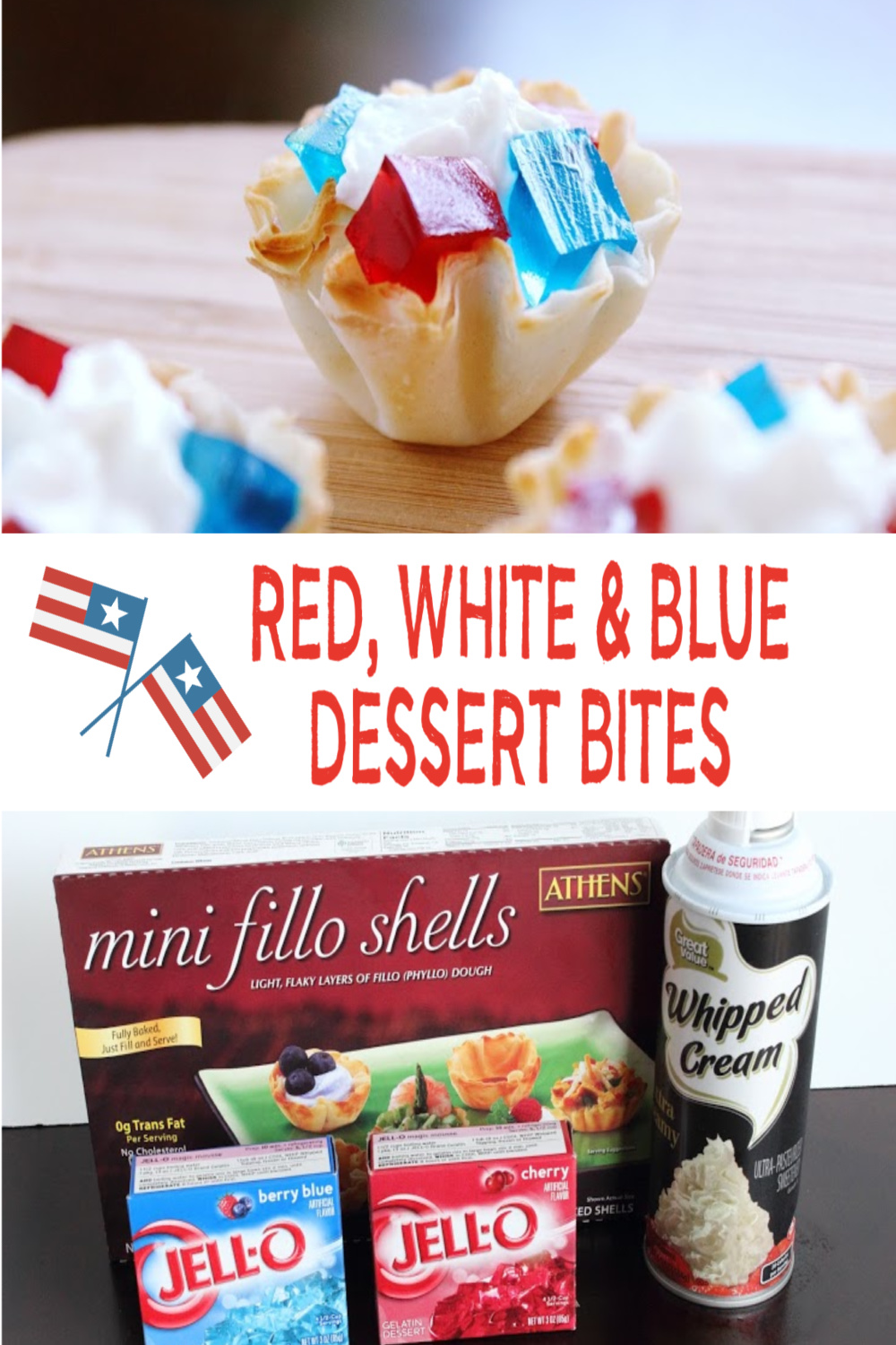 Red White Blue Dessert Bites 4th of July