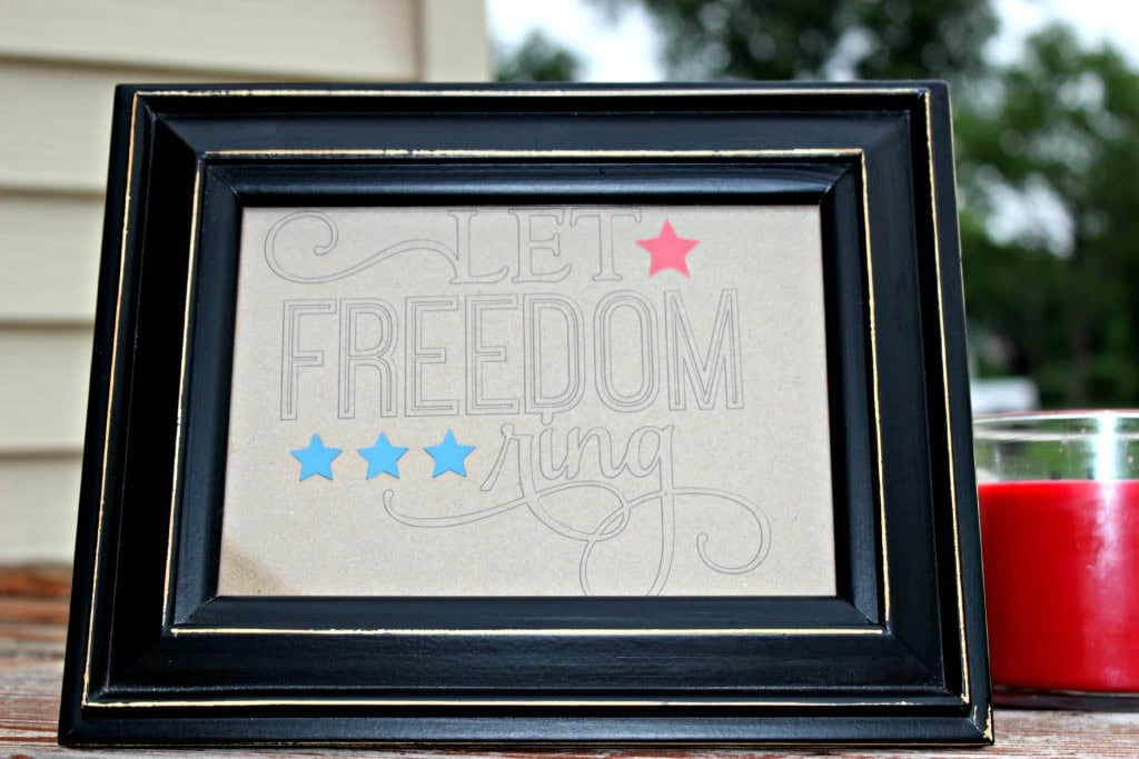 Let Freedom Ring 4th of July Inspired Sign Silhouette Craft
