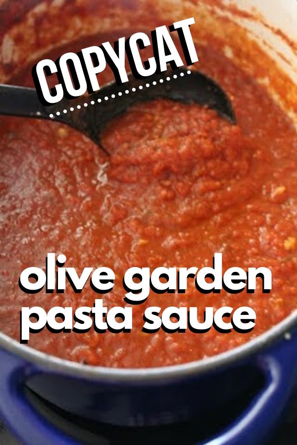 Copycat Olive Garden Spaghetti Sauce