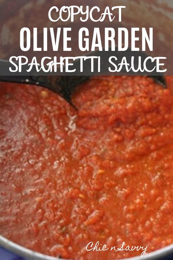 Copycat Olive Garden Spaghetti Sauce