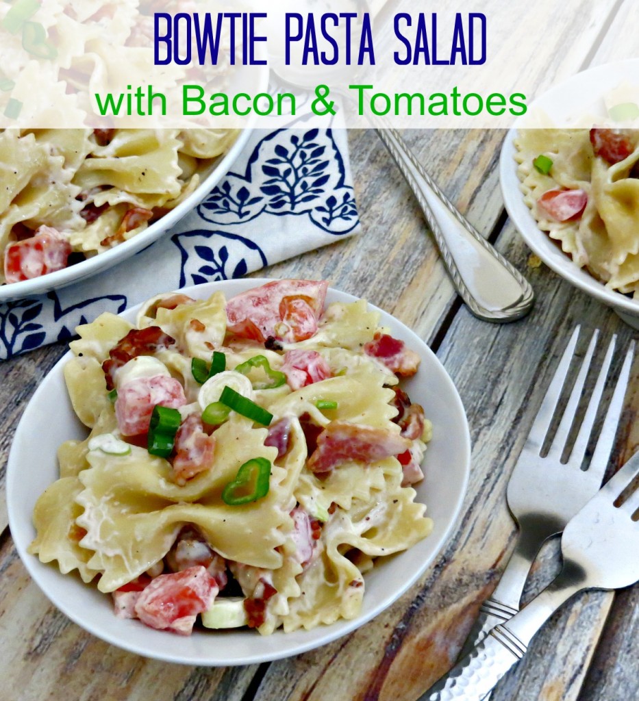 Bowtie Pasta Salad with Bacon & Tomatoes  