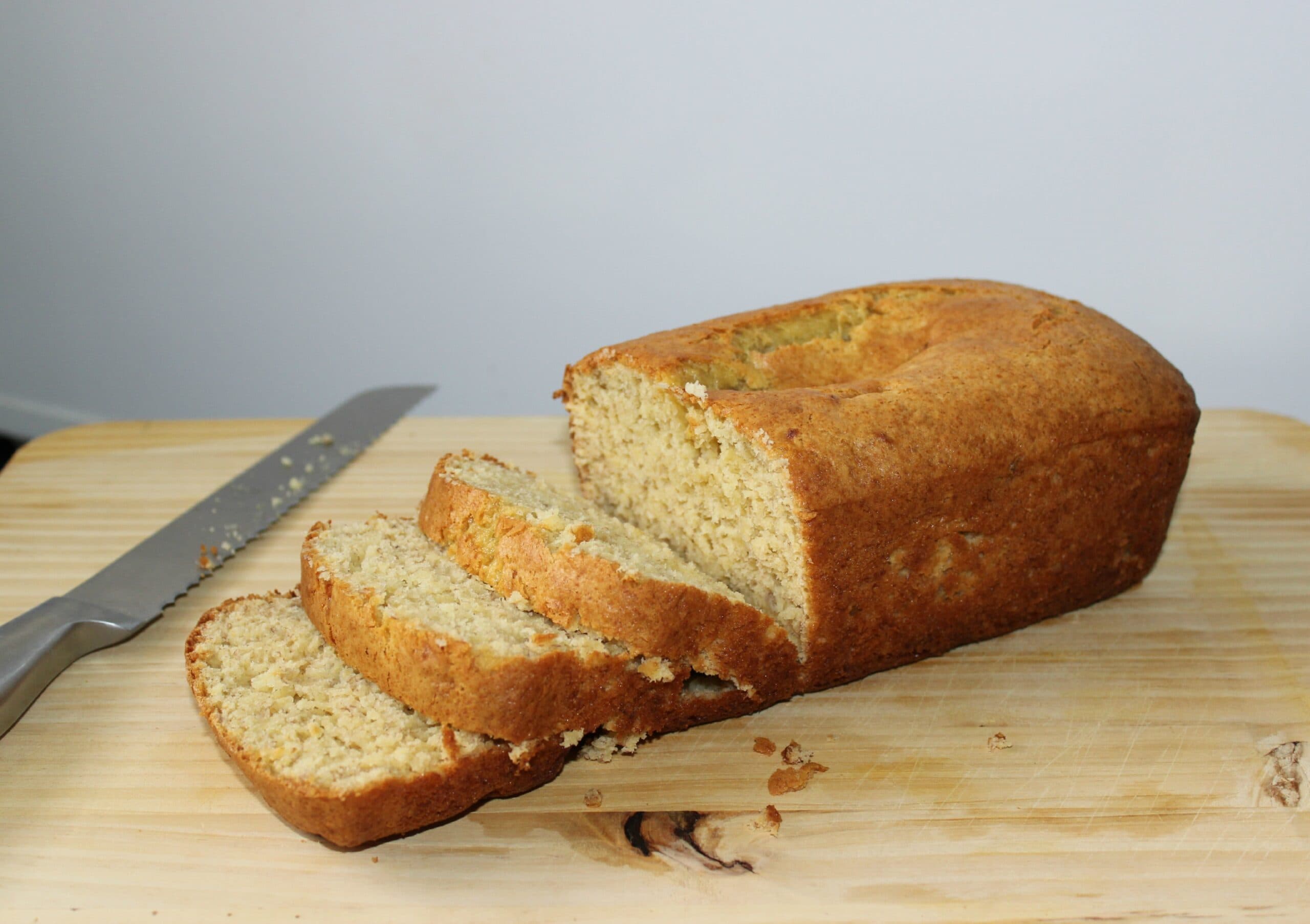 3 ingredient banana bread