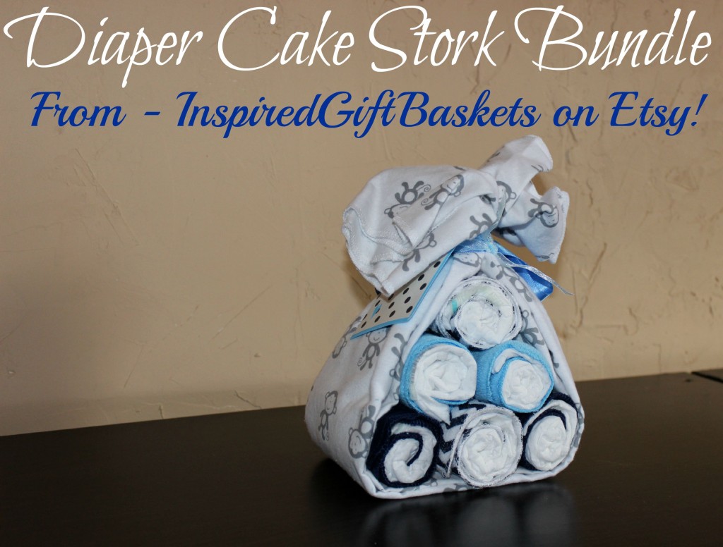 stork bundle baby diaper cake