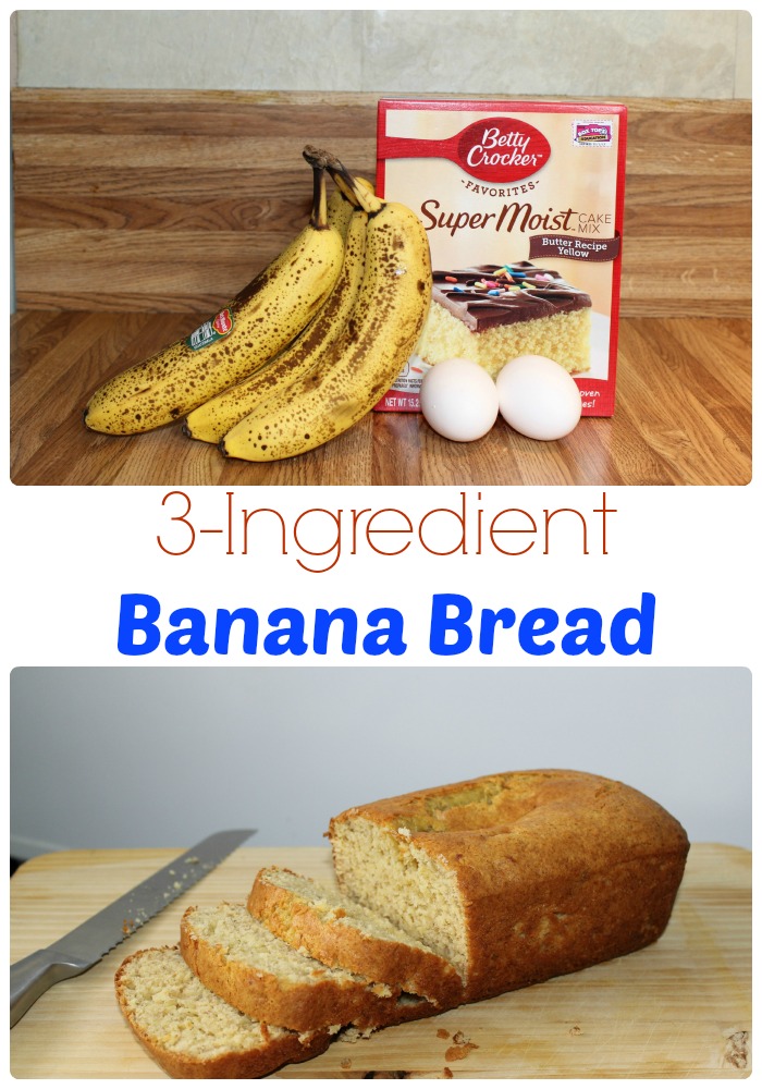 3 Ingredient Banana Bread Super Affordable and Easy to Whip Up!