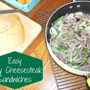 easy philly cheesesteak sandwiches