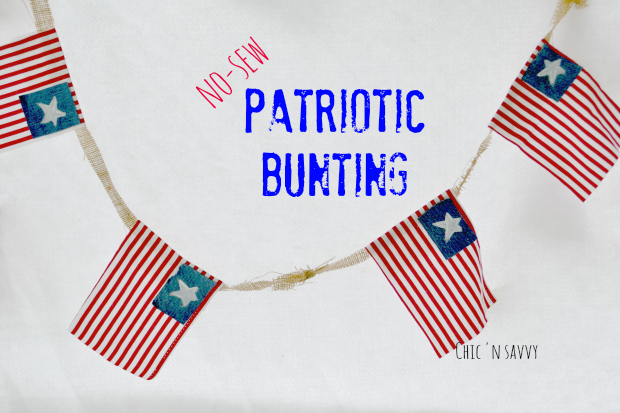 Diy Patriotic Bunting Craft Perfect For Memorial Day Or 4th Of