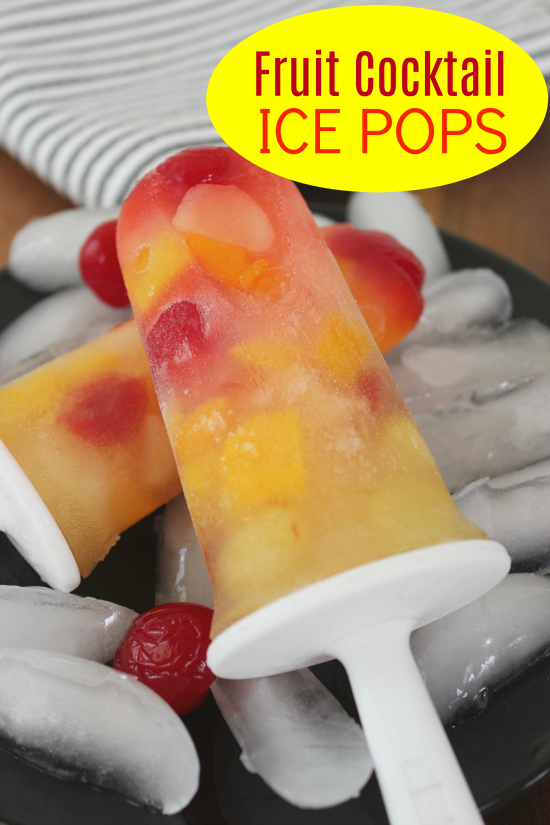 What's the perfect summer treat that soothes your sweet tooth AND keeps you cool? Ice pops! This Fruit Cocktail Ice Pop Recipe is fun and easy to make!