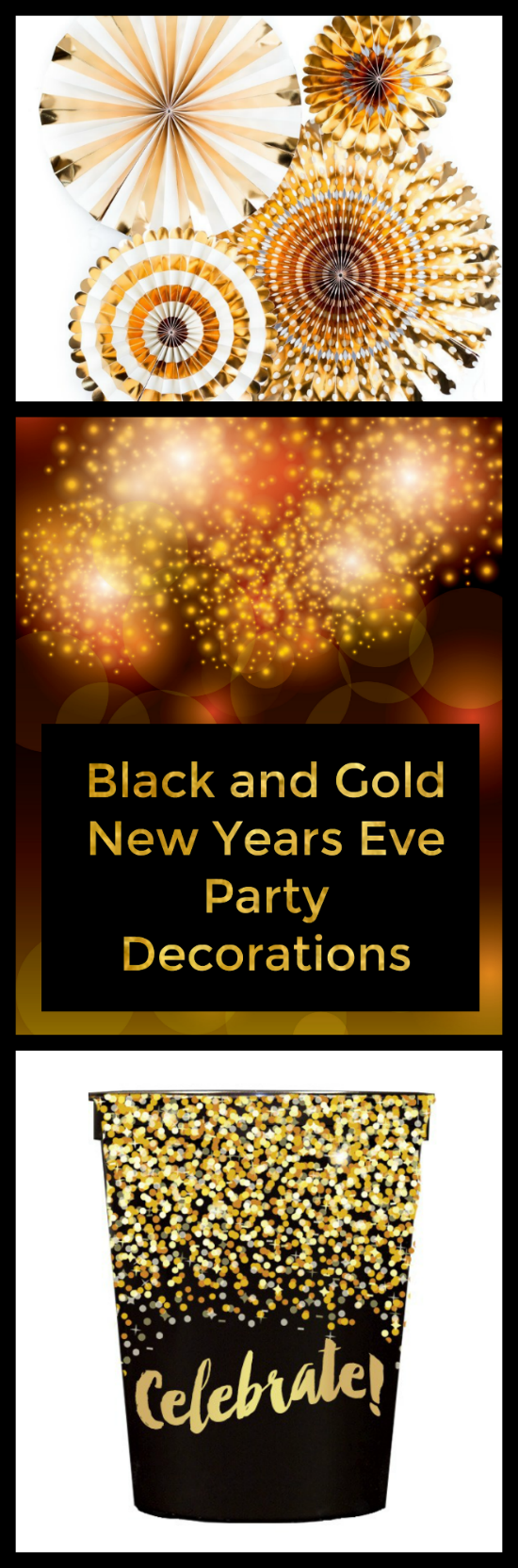 Black And Gold New Years Eve Party Decorations With Style