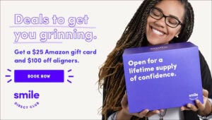SmileDirectClub $25 Amazon gift card offer