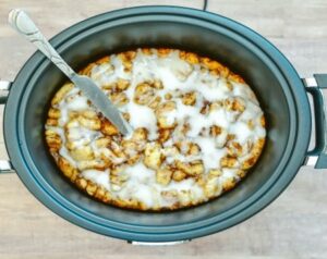 Cinnamon Roll Casserole in Crockpot