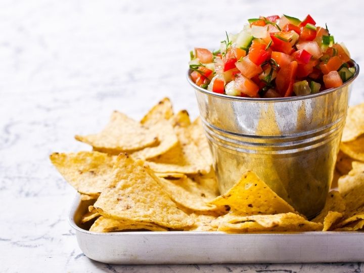 Cucumber Salsa with Chips