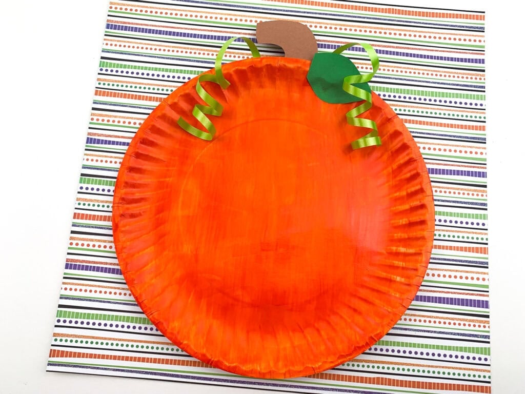 Pumpkin Paper Plate horizontal image