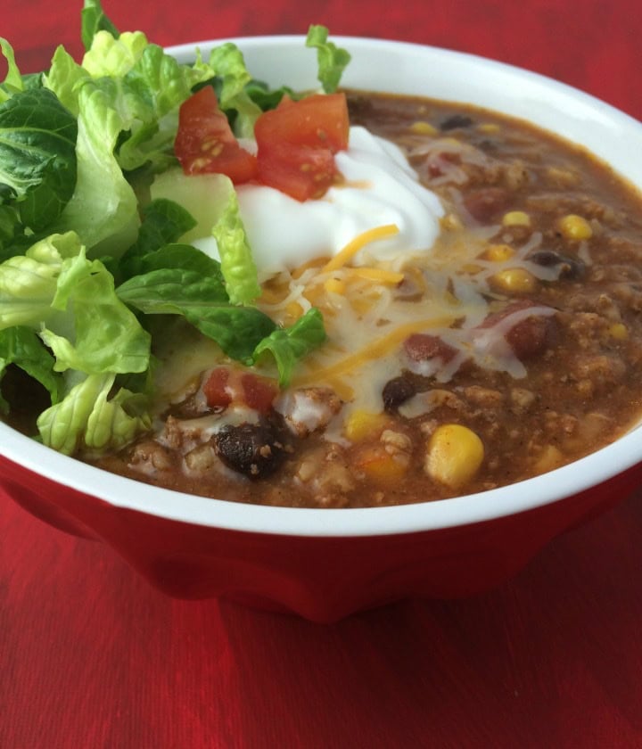 Easy Slow Cooker Taco Soup